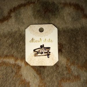 gold ring, ring, cross ring,